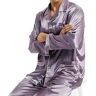 VOSMII Pyjama Heren Pyjama Set Pyjama Pyjama Set Pyjama Homewear, Paars, S