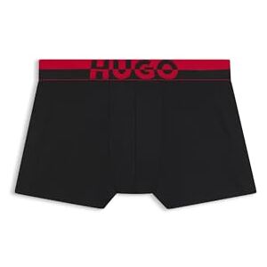HUGO Heren Trunk TR. Split Logo 3-pack nauw aansluitende boxershorts met korte pijpen en split-logo op de tailleband, 001, zwart, L HUGO Heren Trunk TR. Split Logo 3-pack nauw aansluitende boxershorts met korte pijpen en split-logo op de tailleband, 001, zwart, L