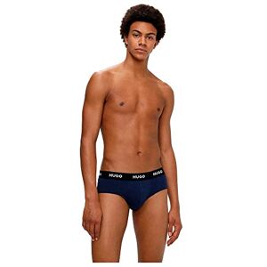 HUGO HIPBRIEF TRIPLETPACK Herenslips van stretchkatoen met logo op de tailleband, New Navy410, XXL HUGO HIPBRIEF TRIPLETPACK Herenslips van stretchkatoen met logo op de tailleband, New Navy410, XXL