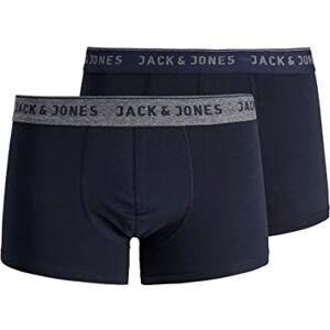 JACK & JONES Boxershorts voor heren, verpakking van 2 stuks, Blauw (Navy Blazer Detail: navy blazer), M JACK & JONES Boxershorts voor heren, verpakking van 2 stuks, Blauw (Navy Blazer Detail: navy blazer), M