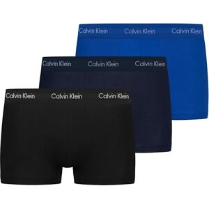Calvin Boxershorts heren 3p Low Rise Trunk , Blauw (Black/Blueshadow/Cobaltwater Dtm Wb 4ku) , M Calvin Boxershorts heren 3p Low Rise Trunk , Blauw (Black/Blueshadow/Cobaltwater Dtm Wb 4ku) , M