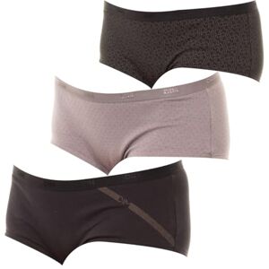 DIM Boxershorts, katoen, kleuren en motieven, voor dames, 3 stuks, Set zwart logo, 38-40 DIM Boxershorts, katoen, kleuren en motieven, voor dames, 3 stuks, Set zwart logo, 38-40