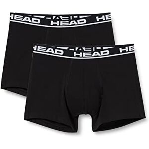 HEAD Basic Boxershorts voor heren, verpakking van 2 stuks, Zwart, XXL HEAD Basic Boxershorts voor heren, verpakking van 2 stuks, Zwart, XXL