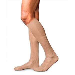 FALKE Heren No. 10 kniekousen ademend katoen hoogwaardige zijdeachtige glans elegant versterkte herensokken platte naad drukvrije teen fijn geribbeld effen business 1 paar, Beige (Brownie Me 4170), FALKE Heren No. 10 kniekousen ademend katoen hoogwaardige zijdeachtige glans elegant versterkte herensokken platte naad drukvrije teen fijn geribbeld effen business 1 paar, Beige (Brownie Me 4170),