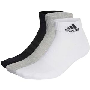 adidas Uniseks-Volwassen Cushioned Sportswear Ankle Socks 3 Pairs, Medium Grey Heather / White / Black, 4.5-6 adidas Uniseks-Volwassen Cushioned Sportswear Ankle Socks 3 Pairs, Medium Grey Heather / White / Black, 4.5-6
