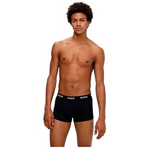 HUGO Trunk Triplet Pack boxershorts voor heren, verpakking van drie stuks, stretchkatoen met logo's op de tailleband, New Black1, M HUGO Trunk Triplet Pack boxershorts voor heren, verpakking van drie stuks, stretchkatoen met logo's op de tailleband, New Black1, M