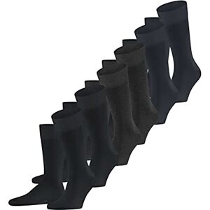 FALKE Heren Sokken Happy Multipack M So katoen eenkleurig 6 paar, Zwart Black 0010, 43-46 FALKE Heren Sokken Happy Multipack M So katoen eenkleurig 6 paar, Zwart Black 0010, 43-46