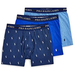POLO RALPH LAUREN Heren boxershorts van gebreid katoen in klassieke snit, verpakking van 3 stuks, Pale Royal/Monroe/Blue Saturn, M POLO RALPH LAUREN Heren boxershorts van gebreid katoen in klassieke snit, verpakking van 3 stuks, Pale Royal/Monroe/Blue Saturn, M