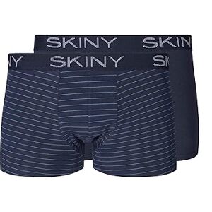 Skiny Heren Trunks 2 Pack Cotton Multipack, Stripe Selection, S Skiny Heren Trunks 2 Pack Cotton Multipack, Stripe Selection, S