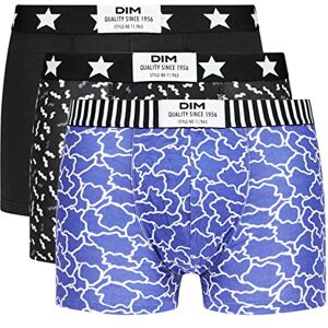 DIM Vibes boxershorts voor heren, katoen, stretch, 3 stuks, Wolk Blauw/Zwart/Cotillon, M DIM Vibes boxershorts voor heren, katoen, stretch, 3 stuks, Wolk Blauw/Zwart/Cotillon, M