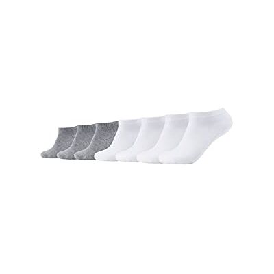 Camano Sneakersokken voor heren (verpakking van 7 stuks), wit-grijs, 43-46 EU Camano Sneakersokken voor heren (verpakking van 7 stuks), wit-grijs, 43-46 EU