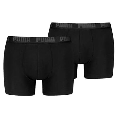 PUMA Everyday Basic Boxers ondergoed voor heren, verpakking van 2 stuks, Black/Phantom New, L PUMA Everyday Basic Boxers ondergoed voor heren, verpakking van 2 stuks, Black/Phantom New, L