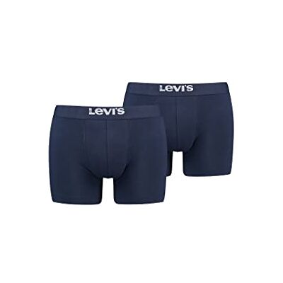 Levi's Herenboxershort ondergoed (set van 2), duurzaam marineblauw, S Levi's Herenboxershort ondergoed (set van 2), duurzaam marineblauw, S