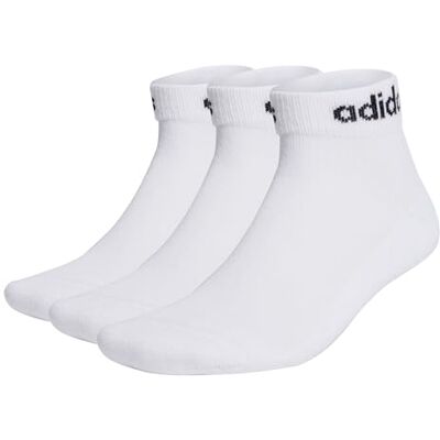 adidas uniseks-kind Linear Ankle Cushioned Socks 3 Pairs, White/Black, 5-6 Years adidas uniseks-kind Linear Ankle Cushioned Socks 3 Pairs, White/Black, 5-6 Years
