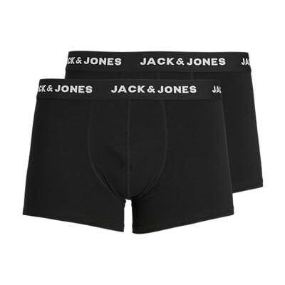 JACK & JONES Heren Jacjon Trunks 2 Pack Noos Jnr (2 stuks), zwart, numeric_152 JACK & JONES Heren Jacjon Trunks 2 Pack Noos Jnr (2 stuks), zwart, numeric_152