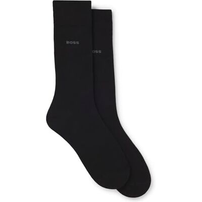 Boss Heren 2P RS Uni CC Set van twee sokken van normale lengte van een katoenmix, Zwart, 5 Boss Heren 2P RS Uni CC Set van twee sokken van normale lengte van een katoenmix, Zwart, 5
