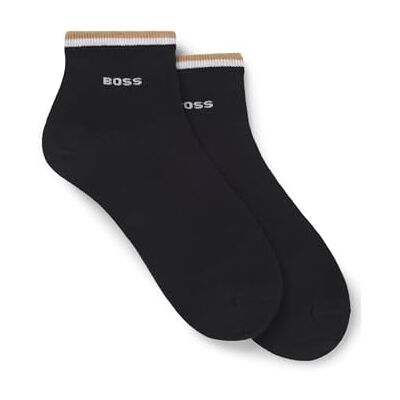 Boss 2p Sh Stripe CC Herensokken, kort, Zwart 1, 43-46 Boss 2p Sh Stripe CC Herensokken, kort, Zwart 1, 43-46