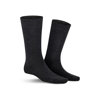 KUNERT Herensokken Richard drukvrije tailleband, Antraciet gemêleerd. 8130, 39-42 EU KUNERT Herensokken Richard drukvrije tailleband, Antraciet gemêleerd. 8130, 39-42 EU