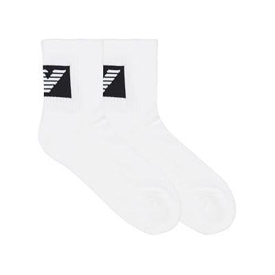 Giorgio Armani MAN'S BASIC SPONS 2-PACK ENKELSOKKEN WIT TU, Wit, One size Giorgio Armani MAN'S BASIC SPONS 2-PACK ENKELSOKKEN WIT TU, Wit, One size