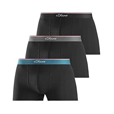 s.Oliver Boxershorts voor heren, verpakking van 3 stuks, zwart, XXL s.Oliver Boxershorts voor heren, verpakking van 3 stuks, zwart, XXL