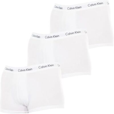 Calvin 3P Trunk heren Onderbroek,Wit (Wit 100),XL Calvin 3P Trunk heren Onderbroek,Wit (Wit 100),XL