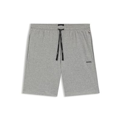 Boss Heren Mix&Match Short CW Shorts van elastisch katoenen jersey met geborduurd logo, Medium Grey33, L Boss Heren Mix&Match Short CW Shorts van elastisch katoenen jersey met geborduurd logo, Medium Grey33, L
