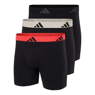 adidas Heren Boxer Brief (3PK) -Active Flex Katoen Comfortabel Ondergoed Short/Pants, Assorted_4AM004, S, Assorted_4am004, S adidas Heren Boxer Brief (3PK) -Active Flex Katoen Comfortabel Ondergoed Short/Pants, Assorted_4AM004, S, Assorted_4am004, S