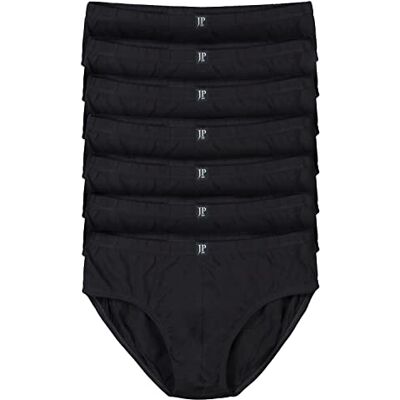 JP 1880 Heren grote maten Menswear L-8XL tot 16 Pants 7 Pack Onderbroeken, slips, hipster, boxershorts elastische tailleband 711244, zwart, 7 JP 1880 Heren grote maten Menswear L-8XL tot 16 Pants 7 Pack Onderbroeken, slips, hipster, boxershorts elastische tailleband 711244, zwart, 7
