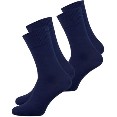 Nur Die Set van 2 bamboe sokken voor heren, zachte en ademende viscose, comfortabele afsluitband zonder drukkende naad, Maritiem., 42 Nur Die Set van 2 bamboe sokken voor heren, zachte en ademende viscose, comfortabele afsluitband zonder drukkende naad, Maritiem., 42