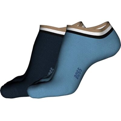 Boss Enkelsokken voor heren, Bright Blue 438, 39-42 EU Boss Enkelsokken voor heren, Bright Blue 438, 39-42 EU