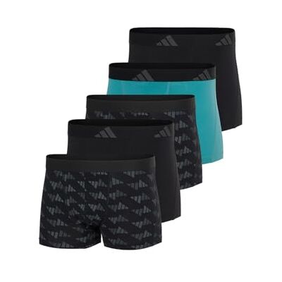 adidas Heren Trunk (5PK) -Active Flex Cotton Comfortabel Ondergoed Short/Pants, Assorted_4AM019, S, Assorted_4am019, S adidas Heren Trunk (5PK) -Active Flex Cotton Comfortabel Ondergoed Short/Pants, Assorted_4AM019, S, Assorted_4am019, S