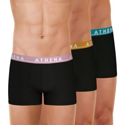 Athena Set van 3 boxershorts, Zwart, 3XL Athena Set van 3 boxershorts, Zwart, 3XL