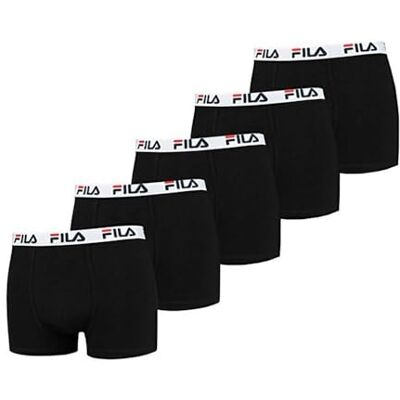 FILA Urban Boxer Fu5016 Boxershorts, heren, 5-pack, zwart (Black 200), L (5-pack), zwart (black 200), L FILA Urban Boxer Fu5016 Boxershorts, heren, 5-pack, zwart (Black 200), L (5-pack), zwart (black 200), L