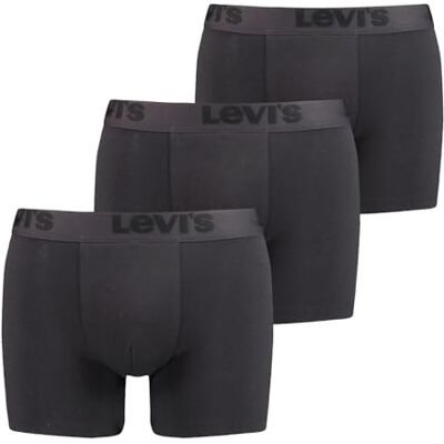 Levi's Heren premium herenonderbroeken (3 stuks) boxershort (3-pack), Zwart Licht, S Levi's Heren premium herenonderbroeken (3 stuks) boxershort (3-pack), Zwart Licht, S