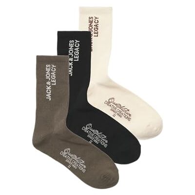 JACK & JONES Jacroar Tennis Socks 3 Pack, falcon, One size JACK & JONES Jacroar Tennis Socks 3 Pack, falcon, One size