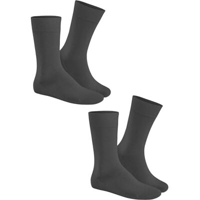 Hudson Kuitsokken voor heren, set van 2, Grigio (Grau (Grau-mel. 0550)), 9/11 (Manufacturer Sizes: 43/46) Hudson Kuitsokken voor heren, set van 2, Grigio (Grau (Grau-mel. 0550)), 9/11 (Manufacturer Sizes: 43/46)