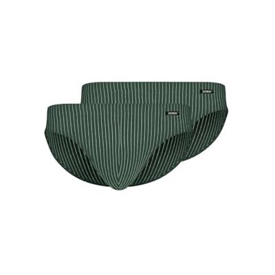 Skiny Heren Brasil Slip DPCotton Advantage, Olive Stripes, S Skiny Heren Brasil Slip DPCotton Advantage, Olive Stripes, S