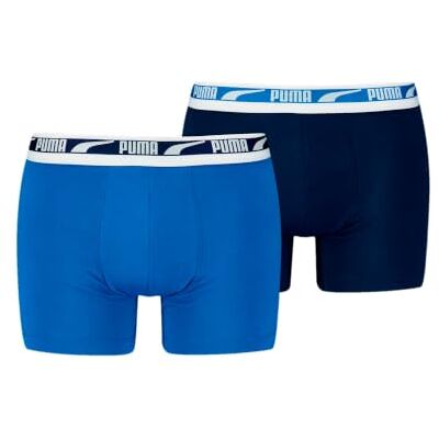 PUMA Everyday Multi Logo Boxer 2 Units XL, True Blue, XL PUMA Everyday Multi Logo Boxer 2 Units XL, True Blue, XL