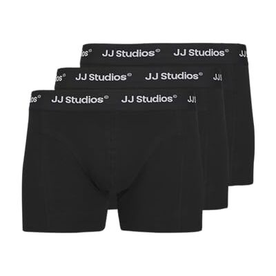 JACK & JONES Heren Jacsoho Solid Trunks 3 Pack Noos, Zwart, L (3-pack), zwart, L JACK & JONES Heren Jacsoho Solid Trunks 3 Pack Noos, Zwart, L (3-pack), zwart, L