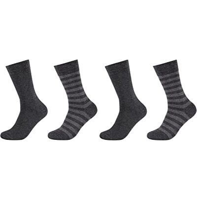 Camano Heren Online Men ca-Soft Stripes 4-pack sokken, antraciet melange, 39/42, antraciet melange, 39 EU Camano Heren Online Men ca-Soft Stripes 4-pack sokken, antraciet melange, 39/42, antraciet melange, 39 EU