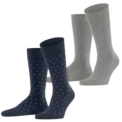 ESPRIT Heren Sokken Fine Dot 2-Pack M So katoen gedessineerd 2 paar, Veelkleurig Blue Grey 0210, 43-46 ESPRIT Heren Sokken Fine Dot 2-Pack M So katoen gedessineerd 2 paar, Veelkleurig Blue Grey 0210, 43-46