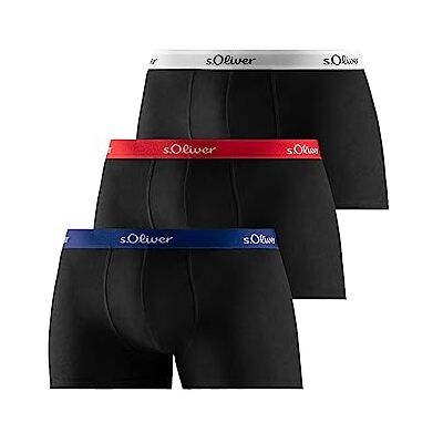 s.Oliver 3 stuks boxershort, 3 x zwart gebonden, L s.Oliver 3 stuks boxershort, 3 x zwart gebonden, L