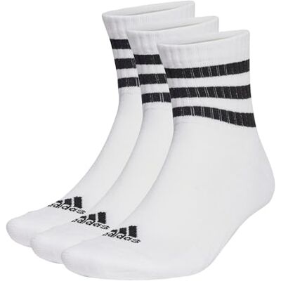 adidas Uniseks-Volwassen Enkelsokken, White/Black, XXL adidas Uniseks-Volwassen Enkelsokken, White/Black, XXL