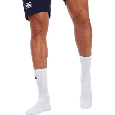 Canterbury Heren Mid Calf Grip Sokken, Helder Wit, XL Canterbury Heren Mid Calf Grip Sokken, Helder Wit, XL