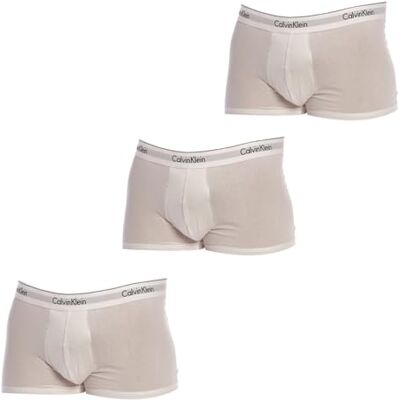 Calvin heren kofferbak Trunk 3pk, Wit/Wit/Wit, S Calvin heren kofferbak Trunk 3pk, Wit/Wit/Wit, S