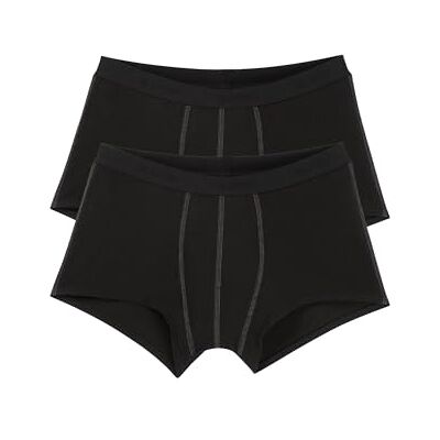 Sloggi Retroshorts voor heren, verpakking van 2 stuks, zwart, 4 Sloggi Retroshorts voor heren, verpakking van 2 stuks, zwart, 4