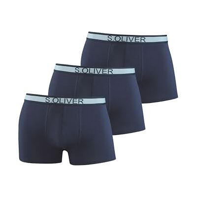 s.Oliver Boxershorts voor heren, verpakking van 3 stuks, 3 x marineblauw, XL s.Oliver Boxershorts voor heren, verpakking van 3 stuks, 3 x marineblauw, XL