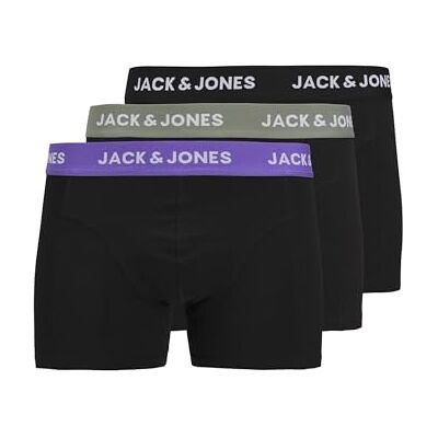 JACK & JONES JACAXEL SOLID Trunks 3 Pack SN, zwart/pack: zwart zwart, XL JACK & JONES JACAXEL SOLID Trunks 3 Pack SN, zwart/pack: zwart zwart, XL
