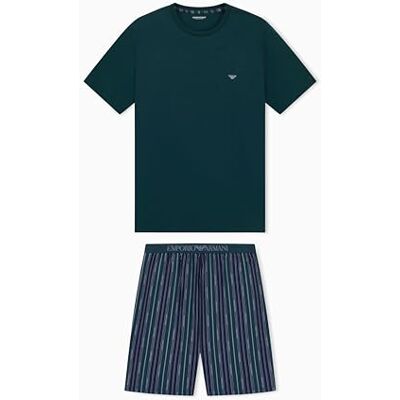 Giorgio Armani MAN'S CLASSIC PATROON MIX KORTE PAJAMAS GROEN M, Groen, M Giorgio Armani MAN'S CLASSIC PATROON MIX KORTE PAJAMAS GROEN M, Groen, M