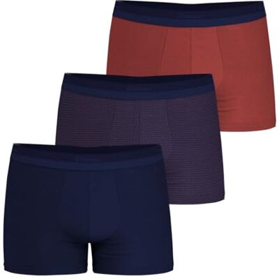 Eminence Set van 3 boxershorts Studio Marine/Print Art Deco Marine/Roest XL, Art Deco/marineblauw/roest, XL Eminence Set van 3 boxershorts Studio Marine/Print Art Deco Marine/Roest XL, Art Deco/marineblauw/roest, XL